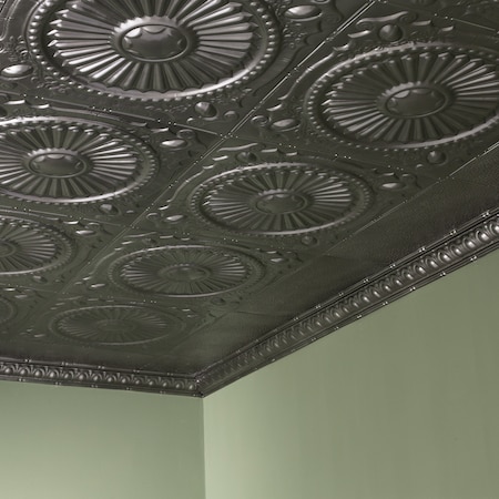 Great Lakes Tin Toronto Ceiling Tile, 24 in W x 24 in L, 15/16 in Grid Size, 5 PK T5907