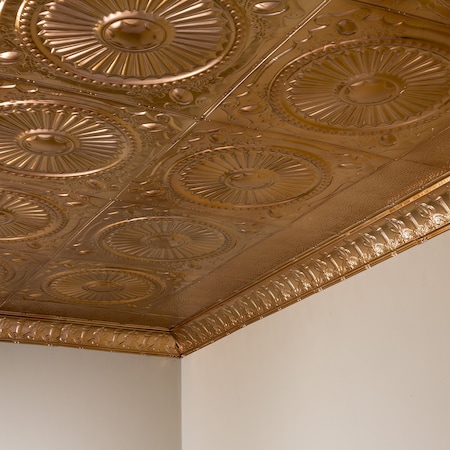 Great Lakes Tin Toronto Ceiling Tile, 24 in W x 24 in L, 15/16 in Grid Size, 5 PK T5908