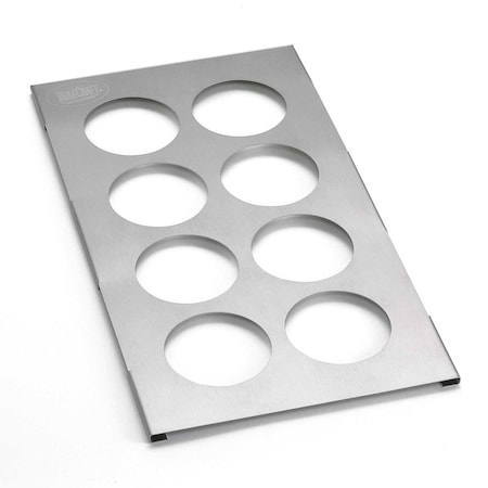 Tablecraft Squeeze Bottle Template, Holds 8, 12/16OZ T8