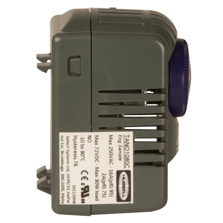 Wiegmann Thermostat, PC Plastic, Wall Box Type TANC1080C