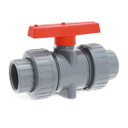 Hayward Flow Control Ball Valve, True Union, 1/2", CPVC/FPM, S/T TBB2005CPFG