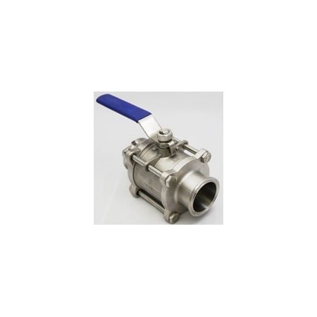 Sanitube Ball Valve 316, 4" Clamp TCBV-400