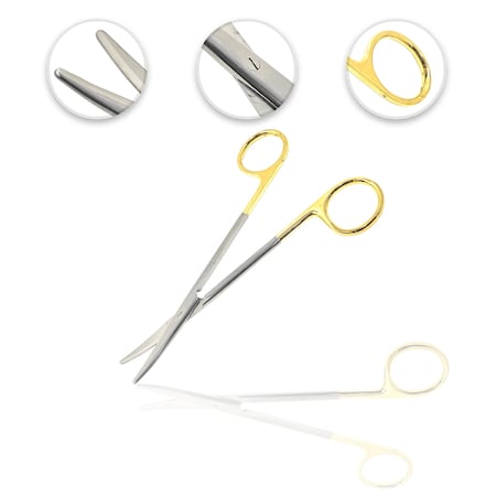 Cynamed Metzenbaum Scissors, 5.75", Cvd, TC CYZR-0166