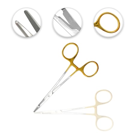 Cynamed Olsen Hegar Needle Holder, 5.5", TC CYZR-0184