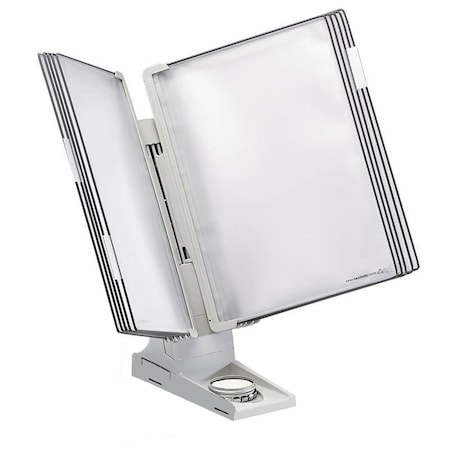 Tarifold Desk Stand Ext. Set, 10 Pockets, Gray TE271