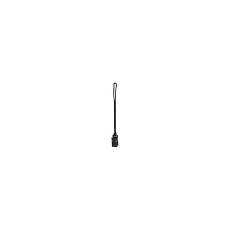 Ty-Flot Tether with 1 Versaclamp, 6 in, Black, PK25 TETHCBK