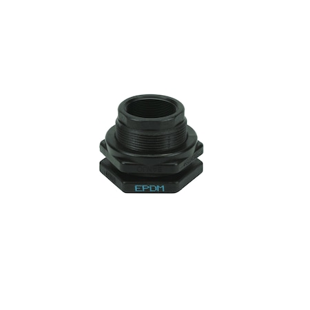 Banjo Bulkhead Tank Fitting, EPDM, 3 3/8"L, Poly TF220
