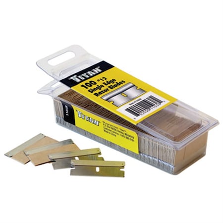 Titan Single Edge No.12 Razor Bl, 100Pc TIT11038
