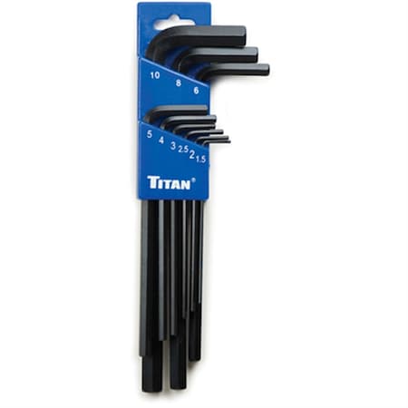 Titan Metric Long Hex Key Set, 9 pcs. 12719