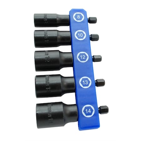 Titan Metric Nut Driver Set, 5 Piece TIT15221