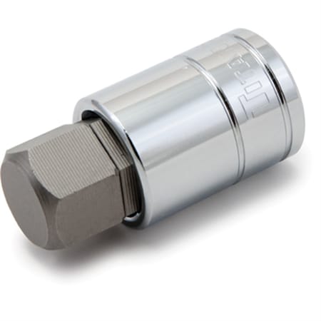 Titan Hex Bit Socket, 1/2" Drive, 22mm, Chrome 15622