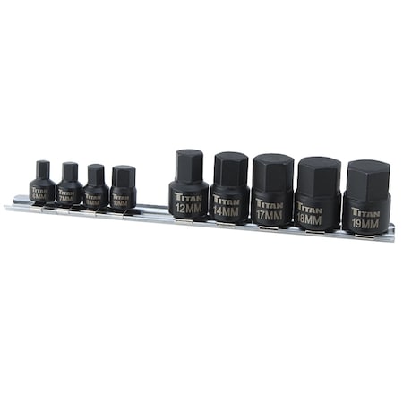 Titan Socket Set, Metric, 9 pcs 16141
