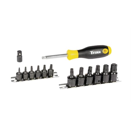 Titan Tool Torx Bit Socket Set, 14 pcs. 16190