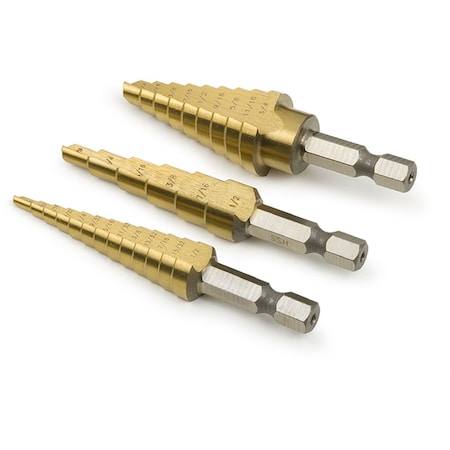 Titan Step Drill Set, 3 pcs. 16503