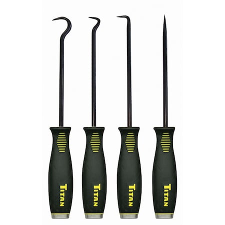 Titan Tool Bolstered Pick/Hook Set, Jumbo, 4 pcs. 17224