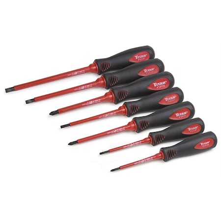 Titan Insulated Electrical ScrewdriverSet, 7pcs 17237