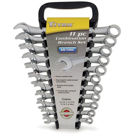 Titan Combo Wrench Set, 11 pcs., 8-19mm 17328