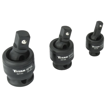Titan Impact Socket Universal Joint Set, 3 Piece TIT40160