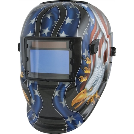 Titan Solar Powered Auto Darkening Welding Helmet W/ American Eagle Graphi TIT41265
