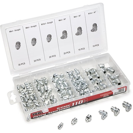 Titan Grease Fit Assortment, 110 Piece TIT45274