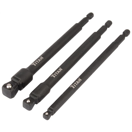 Titan Tool Impact Wobble Socket Adapter Set, 3 pcs. 49006