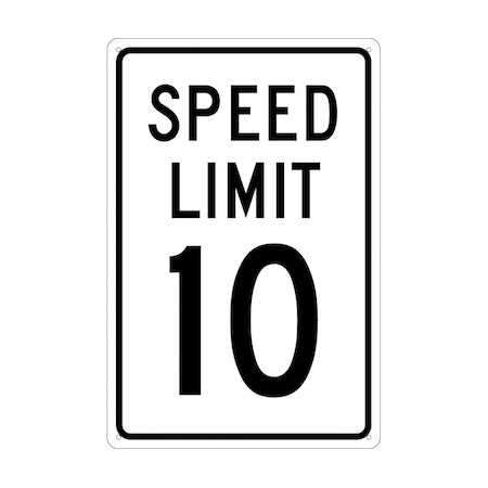 Nmc Speed Limit 10 Sign, TM18G TM18G