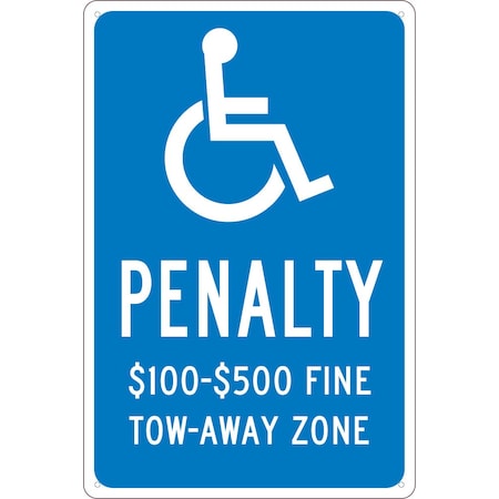 Nmc State Handicapped Reserved Parking Sign Virginia, TMS338G TMS338G