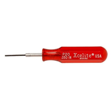 Xcelite .050Inx3 1/2In Hex Socket Screwdriver TP20N