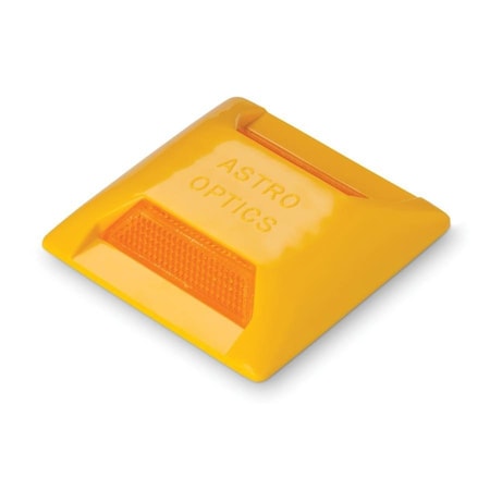 Astro Optics Reflective Temporary Pavement Marker, 4 in Length, 4 in Width, Amber TPM-2A