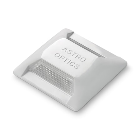 Astro Optics Reflective Temporary Pavement Marker, 13 in Length, 7.5 in Width, 2.5 in Height, White TPM-2W