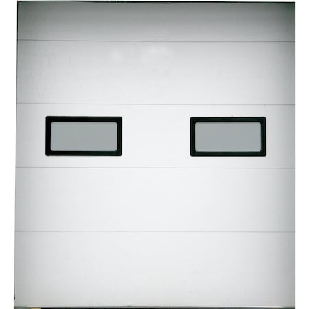 American Garage Door Supply Dock Door Embossed Wht Glvnzd Stl, Painte TSIII-96X108-2W-2STL