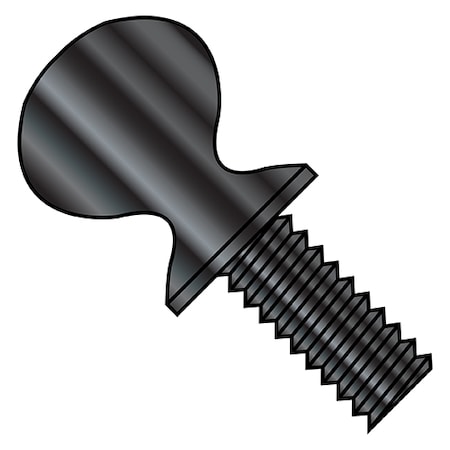 Zoro Select Thumb Screw, 1/4"-20 Thread Size, Spade, Oil Carbon Steel, 1-1/4 in Lg, 600 PK 1420TSB