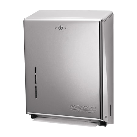 Partners Brand C-Fold/Multi-Fold Hand Towel Dispenser, 14.75" x 11.38" x 4", Brushed Steel, 1/Case TTD128