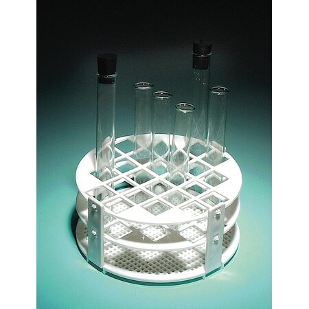 United Scientific Plastic Test Tube Rack Round 24-Tube TTHP05 | Zoro