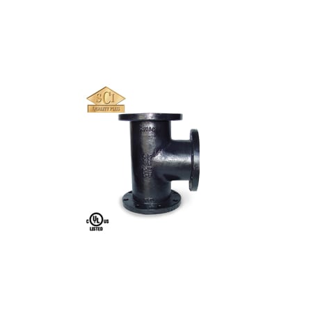 Smith-Cooper Flanged Tee, Ductile Iron, 150lb, 5" 4319002320