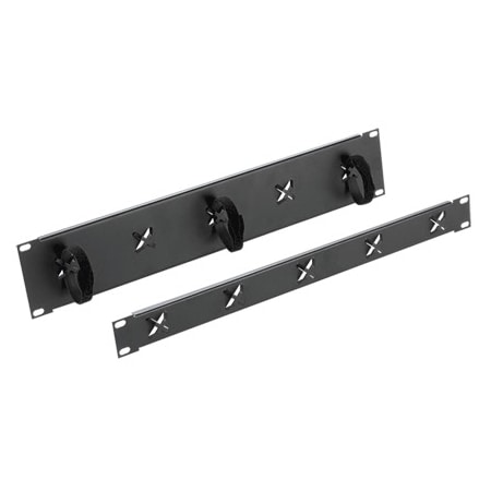 Nvent Hoffman Tie-Down Panel, Fits 19" Rack, Black, S ECM19TP2U