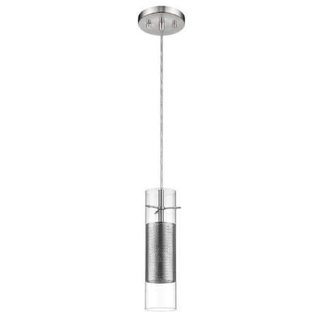 Acclaim Lighting Scope 1-Light Pendant Brushed Nickel TP4386
