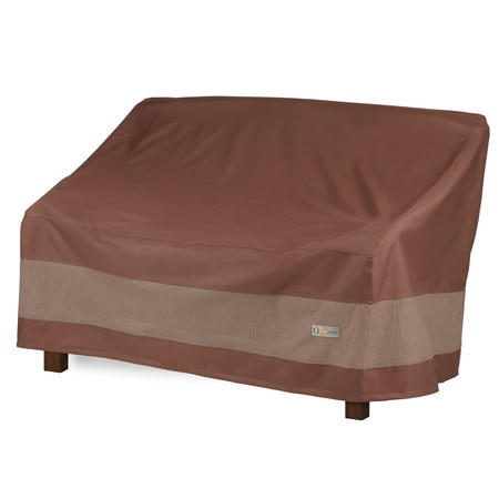 DUCK COVERS Ultimate Brown Patio Bench Cover, 61"W x 29"D 35"H UBN633135
