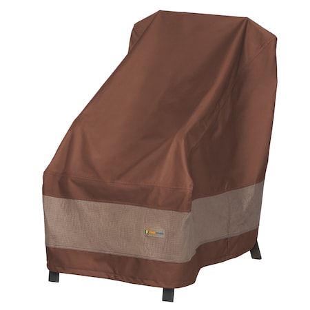 Duck Covers Ultimate Brown Patio High Back Chair Cover, Ultima, 28"x35" UCH283535