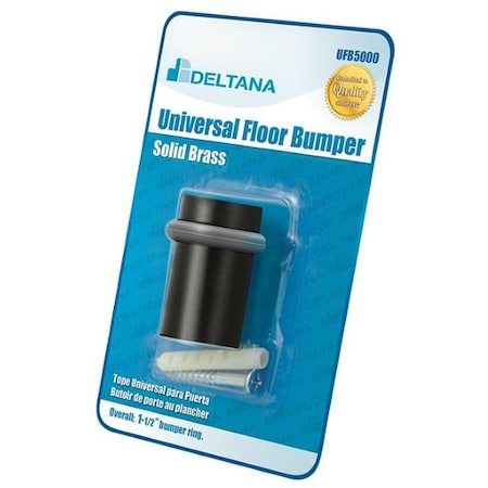 Deltana Universal Floor Bumper Blister Pack, 2" Oil Rubbed Bronze UFB5000BP10B