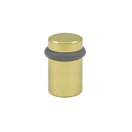 Deltana Round Universal Floor Bumper 2" Unlacquered Bright Brass UFB5000U3UNL