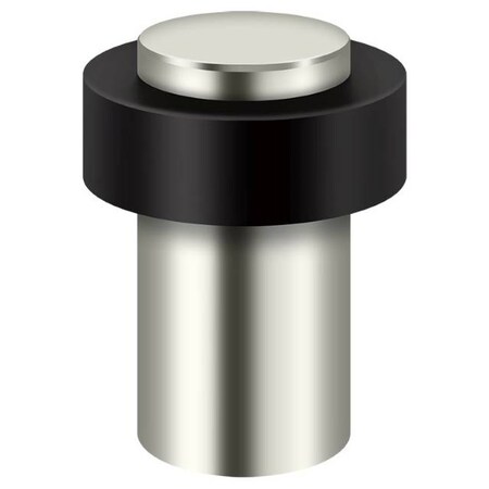 Deltana Round Universal Floor Bumper Bright Nickel 3" UFB7500U14