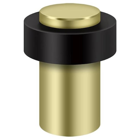 Deltana Round Universal Floor Bumper Unlacquered Bright Brass 3" UFB7500U3-UNL
