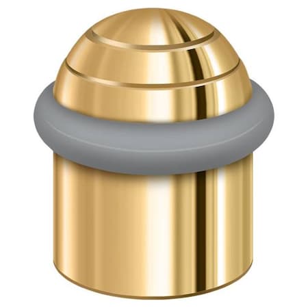 Deltana Round Universal Floor Bumper Dome Cap 1-1/2" Lifetime Brass UFBD4505CR003