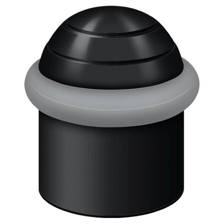 Deltana Round Universal Floor Bumper Dome Cap 1-1/2" Black UFBD4505U19
