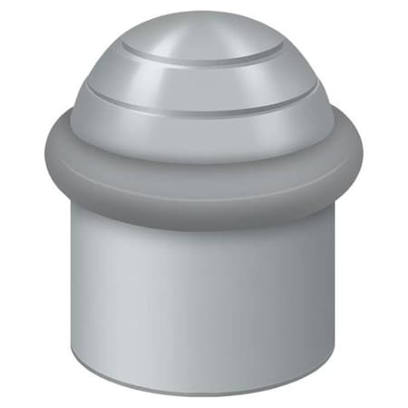 Deltana Round Universal Floor Bumper Dome Cap 1-1/2" Satin Chrome UFBD4505U26D