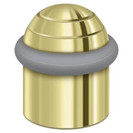 Deltana Round Universal Floor Bumper Dome Cap 1-1/2" Bright Brass UFBD4505U3
