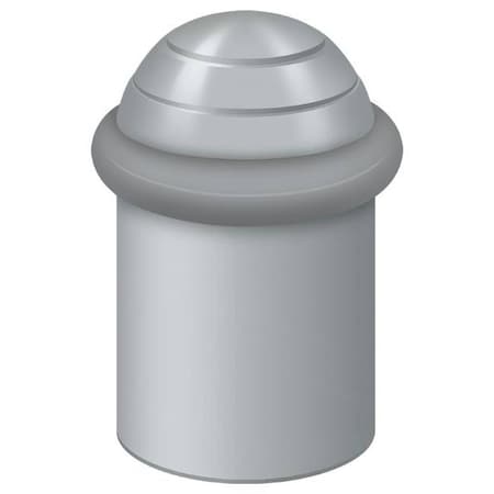 Deltana Round Universal Floor Bumper Dome Cap 2" Satin Chrome UFBD5000U26D
