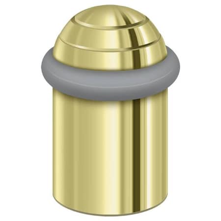 Deltana Round Universal Floor Bumper Dome Cap 2" Bright Brass UFBD5000U3