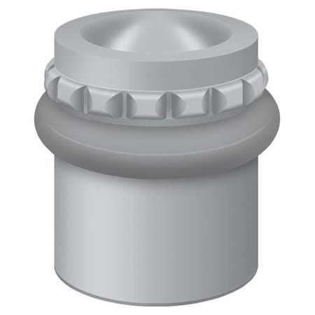 Deltana Round Universal Floor Bumper Pattern Cap 1-1/2" Satin Chrome UFBP4505U26D